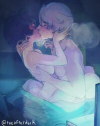 1girls bedroom_sex belle_(zenless_zone_zero) blushing blushing_female blushing_male brother brother_and_sister earrings female female_human holding_neck hoyoverse kissing kissing_while_penetrated laptop male/female male_human mihoyo netflix_and_chill nude older_brother older_brother_and_younger_sister older_male sibling_incest siblings side_boob sister small_breasts steam taeafterdark twincest wise_(zenless_zone_zero) younger_female younger_sister younger_sister_older_brother zenless_zone_zero