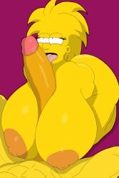 bart_simpson breasts huge_ass huge_breasts huge_cock incest large_breasts large_penis licking licking_penis lisa_simpson paizuri sex the_simpsons titjob tongue_out yellow_body