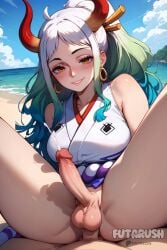 1futa 1shemale ai_generated artist_name beach big_breasts big_penis breasts cock commission dick dickgirl erect_penis erected_penis erection futa_balls futa_only futa_sans_pussy futanari futarush horn horns huge_breasts large_breasts large_cock large_penis naked naked_futa naked_futanari nsfw nude_futa nude_futanari one_piece oni oni_female patreon patreon_username penis shemale solo solo_futa sultryspark video_game video_games white_hair yamato_(one_piece)