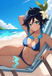 female venti from genshin impact by historia