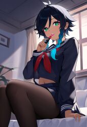 female venti from genshin impact by historia