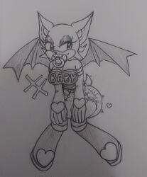 1girl 1girls abdl aweye-ff big_breasts binkie breasts diaper diaper_fetish female female_focus female_only infantilism jpg pacifier rouge_the_bat sega sonic_(series) sonic_the_hedgehog_(series) tagme traditional_art traditional_drawing_(artwork) traditional_media traditional_media_(artwork)