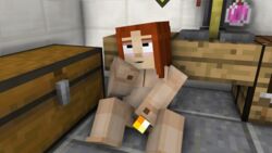 1boy 1girls 3d cubic_breasts female home horny_female masturbation mine-imator minecraft minecraft:_story_mode netheregions nude_female petra_(mcsm) torch