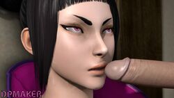 3d animated annoyed dpmaker erection fellatio female juri_han male no_sound oral penis source_filmmaker straight street_fighter street_fighter_v video