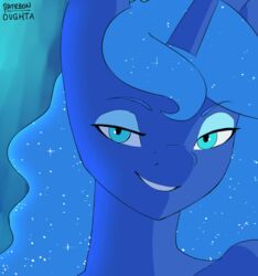 2018 alicorn animated anthro breasts cutie_mark door equine female friendship_is_magic furry hand-drawn hasbro horn looking_at_viewer mammal my_little_pony naughty_face nude oughta princess_luna_(mlp) pussy seductive solo unicorn walking wings