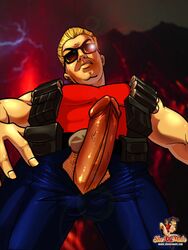 duke_nukem duke_nukem_(series) erection gay looking_up male male_only muscle sheanimale sunglasses video_games