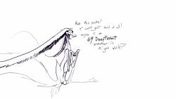 animal_genitalia balls big_feet deity dialogue digital_media_(artwork) divine_longkat domestic_cat english_text fangs feet felid feline felis feral fur genitals hi_res krita_(artwork) ksyker_ringola l0veblood long_ears long_fangs long_legs long_sheath long_tail male mammal nervous nervous_smile nude open_mouth shaking sharp_teeth sheath shivering simple_background sitting smile solo tail teeth text tongue white_body white_fur
