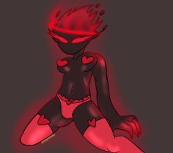 bad_anatomy female female_only genderbend genderswap halo madness_combat panties red_eyes red_halo red_nipples rule_63 sunnypawsy the_auditor