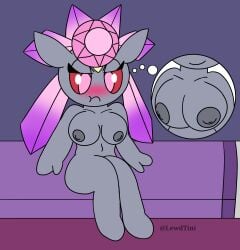 adult amethyst_(tini-stic) anthro anthropomorphic bed big_boobs big_breasts blushing blushing_female boobies boobs breasts diancie female hot legendary_pokemon lewd mythical_pokemon naked naked_female nipples nsfw nude nude_female pokegal pokegirl pokegirl_as_pokemon pokemon pokemon_(species) pokemorph sexy sexy_body sexy_female sexy_pokemon sitting_on_bed tini-stic tits victoryvictini1 victoryvictini11