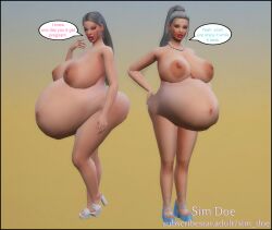 3d big_nipples bimbo bimbo_body bimbo_lips caption catherine_dawson(sim_doe) dina_bernard_(sim_doe) english english_text gilf grey_hair grey_hair_female high_heel_sandals high_heels high_resolution huge_belly hyper_ass hyper_belly hyper_breasts hyper_pregnancy hyper_pregnant hyper_pregnant_belly massive_belly mature mature_female mature_woman naked naked_female nude nude_female original_character original_characters pearl_necklace ponytail pregnancy pregnant pregnant_belly pregnant_female sim_doe sims sims4 sims_4 speech_bubble text text_bubble the_sims the_sims_4 thick_ass thick_hips thick_legs thick_thighs veiny_breasts