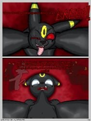 3:4 absurd_res anthro black_body black_fur bodily_fluids breasts butt canid canine comic dialogue digital_drawing_(artwork) digital_media_(artwork) duo eeveelution english_text espeon estung_venizee_neon_(flamberry) female flamberry_(artist) fur generation_2_pokemon hi_res ibispaint_(artwork) imagination insane insane_eyes looking_at_viewer male male/female male_penetrating mammal nintendo nipples nude open_mouth penetration pink_body pink_fur pokemon pokemon_(species) red_eyes scared sex simple_background sweat tail teeth text umbreon unomia_venizee_flare_(flamberry)