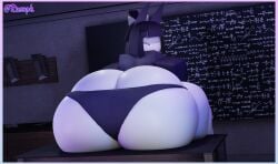 1girls 3d ass ass_focus big_ass big_butt big_thighs clothed clothing female female_focus female_only fundamental_paper_education huge_ass huge_thighs miss_bloomie_(fundamental_paper_education) on_table panties roblox robloxian rusoph shirt solo solo_female solo_focus thick thick_thighs thighs