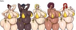 1girls 5girls afro amazon amazonian apolliuso big_lips big_tits bikini blitzhero blonde-haired_female blonde_female blonde_hair busty busty_female camila_cash commissioner:blitzhero commissioner_upload curvaceous curvy curvy_body curvy_female ebony ebony_female female female_only front_view golden_bikini green_eyes hyper_ass hyper_belly hyper_breasts june_buxoms latina latina_female latina_milf lined_up lineup lips long_hair maria_mounds mature_female mature_woman merci_cakes milf milfs multiple_females multiple_girls multiple_poses multiple_pregnancies pose posing pregnant pregnant_belly red_eyes red_lipstick redhead redhead_female round_belly short_hair side_by_side slapping_belly snow_bonnie_cooper standing tagme thick_lips thick_thighs tits venus_body voluptuous voluptuous_female wide_hips women
