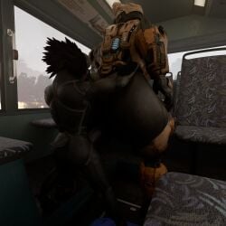 3d_(artwork) absurd_res alien anthro anthro_penetrating anthro_penetrating_female anthro_penetrating_human arm_feathers arm_tuft avian avian_caruncle big_butt bodyguard_position bodysuit butt clothed clothed_sex clothing colored digital_media_(artwork) digitigrade dorkle24 duo erection faceless_character faceless_female faceless_human feather_hair feathered_crest feathers female female_human female_on_anthro female_penetrated from_behind_position genitals halo_(series) hand_on_butt head_crest hi_res hug hugging_another hugging_butt human human_on_anthro human_penetrated inside inside_train inside_vehicle interspecies kig-yar larger_female larger_human male male/female male_anthro male_on_human male_penetrating male_penetrating_female male_penetrating_human mammal microsoft obscured_penetration penetration penis pseudo_hair scalie sex short_tail size_difference skinsuit smaller_anthro smaller_male standing standing_sex t'vaoan tail thick_thighs tight_clothing torn_bodysuit torn_clothing torn_skinsuit tuft vaginal vaginal_penetration xbox_game_studios xenophilia