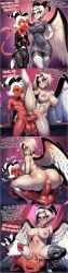1boy 1girls ai_generated angel_girl ass balls belly_bulge big_ass big_balls big_boobs big_breasts big_cock big_penis boobs breasts cock cock_in_pussy cocky69 comic_strip cum cum_drip cum_in_pussy cum_inside cumflation cumming cumming_in_pussy cumming_inside cumming_while_penetrating cumshot english_text female femboy hazbin_hotel helluva_boss hi_res imp inflation long_cock long_penis lute_(hazbin_hotel) male male/female mating_press moxxie_(helluva_boss) naked naked_female naked_male penis penis_in_pussy pussy sexy sexy_body sexy_female stomach_bulge text vagina vaginal vaginal_penetration vaginal_sex wet_pussy