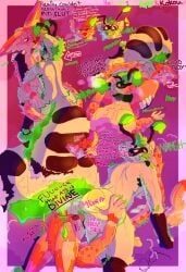 absurd_res alien anal antennae_(anatomy) anthro anus armpit_fetish armpit_lick armpit_play armpit_sniffing armpit_tuft big_butt bodily_fluids border breath bubble_butt butt butt_grab canid canine domestic_cat domestic_ferret duo english_text eyewear felid feline felis fennec_fox first_person_view fluffy fluffy_tail fox genital_fluids glasses glasses_askew goo_tail green_anus green_goo green_hair green_paws green_tongue grey_body hair hand_on_butt head_between_thighs hi_res humanoid insect_tail kepler_coolatta kepler_coolatta_(character) kokou kokou_(character) leg_grab licking long_tail male male/male mammal markings moan musk musky_balls mustelid musteline nude on_lap on_top_of_another onomatopoeia oral panting paws pink_body pink_hair pink_paws precum red_background rimming ring_(marking) sex simple_background sniffing sound_effects sweat sweaty_body sweaty_butt tail tail_wrapped_around_body text thigh_grab tongue tongue_out tongue_wrap tongue_wrapped_around_penis true_fox true_musteline unknown_species vein weasel