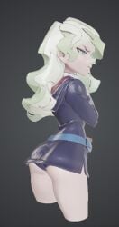 1girls 3d ass ass_focus ass_up butt butt_focus diana_cavendish little_witch_academia skirt