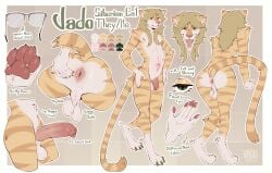 absurd_res anthro anus backsack balls big_balls big_penis bodily_fluids butt claws digital_drawing_(artwork) digital_media_(artwork) domestic_cat english_text erection eyewear felid feline felis flaccid foreskin fur genitals glasses hair hi_res humanoid_genitalia humanoid_penis male mammal model_sheet nipples nude open_mouth pawpads paws penis saggy_balls saliva simple_background skinny solo spread_anus spread_butt spreading standing tail text tongue tongue_out vado vadoyeap
