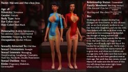 18yo 3d asian asian_female big_boobs big_breasts big_tits character_sheet english english_text high_resolution identical_twins kimono original_character original_characters petite petite_body petite_female pigtails red_lipstick revealing_clothes revealing_outfit sandles sim_doe sims sims4 sims_4 sisters sisters_(lore) taiwanese taiwanese_female tanned tanned_body tanned_female tanned_skin teen teenage_female teenage_girl teenager text the_sims the_sims_4 twins twins_(lore)