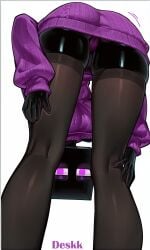 1girls ai_generated anthro anthro_female ass ass_grab ass_up back_view belly_button big_breasts black_body black_skin breasts cameltoe cute cute_face deskk enderman enderwoman eyelashes female female_anthro female_focus hands_on_legs high_quality high_resolution highres horny horny_female huge_breasts large_breasts larger_female low-angle_view mature_female microsoft minecraft minecraft_mob mojang monster_girl panty_peek purple_eyes purple_outfit shiny_eyes solo solo_female solo_focus stockings sweater thick thick_female video_games