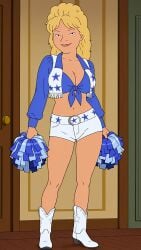 ai_generated big_breasts bra cheerleader king_of_the_hill looking_at_viewer luanne_platter shorts thighs