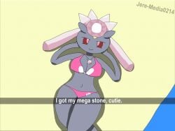 adorable anthro anthropomorphic bikini cute diamond diancie female gamefreak legendary_pokemon mega_stone mythical_pokemon necklace nintendo pink pink_bikini pink_swimsuit pokegal pokegirl pokegirl_as_pokemon pokemon pokemon_(species) pokemorph pool relaxing sexy stone swimming_pool swimsuit