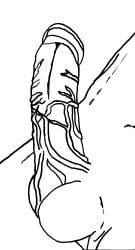 black_and_white cock cock_focus cock_out cock_worship dick drawing erect_penis erection genital_focus genitals penis penis_out solo solo_male uncolored veins veins_on_dick veiny veiny_balls veiny_cock veiny_penis