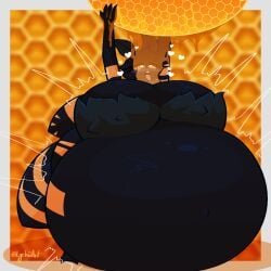 1girl anthro balloon_belly balloon_breasts belly belly_expansion belly_inflation big_belly big_boobs big_breasts big_tummy boobs boobs_expansion boobs_inflation breast_expansion breast_inflation breasts expansion expansion_fetish furry furry_female honey honey_(food) honeycomb_(pattern) huge_belly huge_boobs huge_breasts huge_tummy inflation inflation_fetish lychiiart moth moth_girl moth_humanoid multiple_images sequence solo solo_girl tummy tummy_expansion tummy_inflation