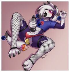 3_toes 5_fingers absurd_res animal_genitalia animal_penis anthro anus baubles beads bedroom_eyes black_anus black_penis bodily_fluids bottomwear chain cielo_csilla claws clothing dripping ear_piercing erection feet femboy fingers fishnet_clothing fishnet_legwear fur generation_7_pokemon genital_fluids genitals hair half-closed_eyes handjob hi_res knot legwear looking_down lycanroc lying male masturbation midnight_lycanroc multicolored_body multicolored_fur multicolored_hair narrowed_eyes nintendo on_back on_front panqueik paws penile penis piercing planet pokemon pokemon_(species) precum precum_drip purple_body red_eyes seductive sex sex_toy solar_system solo spread_legs spreading tail thong toes tongue tongue_out topwear two_tone_body two_tone_fur two_tone_hair underwear white_hair