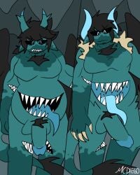 ash_(ashdiary) bara bbm bear beard belly_mouth body_hair body_horror creator_(ashdiary) fat hairy male male_only markings marks marks_on_body minecraft mojang moobs mouth_on_arm muscles muscular muscular_male overweight overweight_male sharp_claws sharp_teeth stomach_mouth tongue warden warden_(minecraft)