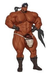 2026 abs arms balls bara biceps big_balls big_muscles big_pecs big_penis blush bodybuilder censored chest_hair facial_hair fundoshi hairy_male high_resolution highres huge_balls huge_cock kuromine_hiraya legs male male_only muscles muscular muscular_male muscular_thighs nipples pecs penis pubic_hair solo solo_male tan_skin thick_thighs veiny_muscles yaoi yuatari