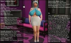 3d big_boobs big_breasts big_tits catherine_dawson(sim_doe) character_sheet english english_text gilf grey_hair grey_hair_female high_heel_sandals high_heels high_resolution mature mature_female mature_woman original_character original_characters pawg pawg_build pink_lipstick pornstar pornstar_body revealing_clothes revealing_outfit sexy sexy_body sexy_clothing sexy_female sexy_pose sim_doe sims sims4 sims_4 text the_sims the_sims_4 thick thick_ass thick_hips thick_legs thick_thighs