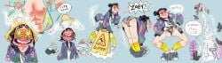 3girls abs blush corn excessive_genital_fluids excited excited_female female genital_fluids kpop_demon_hunters male masturbation mira_(kpop_demon_hunters) popcorn pussy rumi_(kpop_demon_hunters) satyr_(artist) squirting squirting_orgasm undressing wrench zoey_(kpop_demon_hunters)