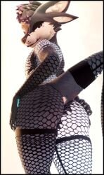 3d_(artwork) absurd_res anthro anus armwear bedroom_eyes black_body black_skin blender_(artwork) blue_body blue_fur body_writing butt butt_focus clothing deuzear digital_media_(artwork) fishnet_armwear fishnet_clothing fishnet_leggings fishnet_legwear fishnet_topwear fur genitals half-closed_eyes hi_res leggings legwear lill_esp lill_espion looking_at_viewer looking_back looking_pleasured male narrowed_eyes presenting presenting_anus rear_view seductive simple_background smile smiling_at_viewer solo spread_butt spreading tail tally_marks teeth thick_thighs topwear white_body white_fur