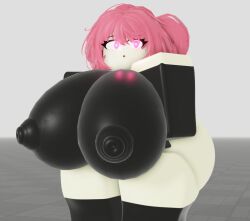 1girls 3d artist_request ass baseplate breasts english_text pink_hair roblox robloxian source_request tagme thighs