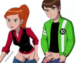 1girls ai_generated beach before before_sex ben_10 ben_10_alien_force ben_10_omniverse ben_10_ultimate_alien ben_tennyson ben_tennyson_(alien_force) big_breasts bikini breasts cartoon_network female gwen_tennyson gwen_tennyson_(alien_force) gwen_tennyson_(omniverse) gwen_tennyson_(ultimate_alien) handjob imminent_sex incest jeanbombila666 long_hair male masturbating masturbation naked nipples pussy undressing vagina