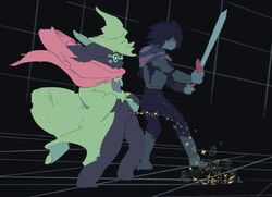 chris deltarune male mammal peeing penis ralsei undertale urine ケノール