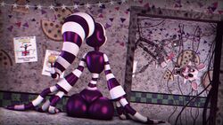 2girls 3d absurd_res ass big_ass female female_only five_nights_at_freddy's five_nights_at_freddy's_2 hi_res humanoid mangle_(fnaf) marionette_(fnaf) puppet_(fnaf) saygoodbye-sfm sitting sitting_on_table source_filmmaker thumbs_up video_games