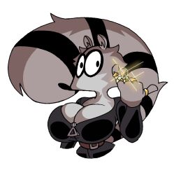uva_the_raccoon bust_portrait female female_only 1girls breasts diegutan raccoon raccoon_girl 2026