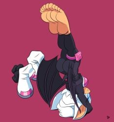 1girls 2d 2d_(artwork) absurdres anthro artist_request barefoot bat_wings big_breasts big_butt big_feet blue_eyeshadow boots_removed discarded_footwear fang feet feet_up female_focus female_only flexing foot_fetish foot_focus foot_play foot_worship hands_behind_head highres mobian_(species) mobian_bat orange_skin pink_background presenting_feet rouge_the_bat sexy_feet sexy_pose showing_feet socks_removed soles soles_fetish solo_female sonic_(series) sonic_the_hedgehog_(series) toes white_fur yoga yoga_pose