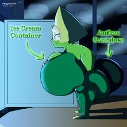big_ass big_breasts big_butt green_skin peridot_(steven_universe) riggedscales shortstack steven_universe thick