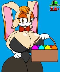 anthro big_breasts bunny_suit easter easter_basket mike437 milf sonic_(series) thicc vanilla_the_rabbit