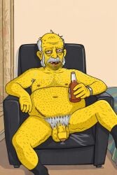 1boy alcohol alcohol_bottle alcoholic bald_male balding beard beard_stubble beer beer_belly beer_bottle belly_button big_glans big_penis body_fur body_hair chubby_belly chubby_male cumstain deep_navel drinking dripping_cum dripping_precum dripping_semen drooling drunk fat fat_cock fat_male grandfather hairy_armpits hairy_arms hairy_balls hairy_chest hairy_cock hairy_legs hairy_male horny_male horny_old_man huge_belly indoors male male_only married_male moustache nameless_character old_male older_male open_mouth penis precum pubes pubic_hair scar scar_on_stomach semen shiny_glans sideburns sitting_on_chair solo stinky stoned sweat sweatdrop sweating sweaty_body the_simpsons the_simpsons_reference thick_penis ugly_bastard ugly_male ugly_man uncensored uncensored_penis uncircumcised uncut unkempt very_hairy waiting_for_blowjob watch wedding_ring yellow_body yellow_skin