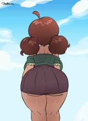animated animated_png animation ass big_ass big_booty big_butt booty darla_phillips freckles freckles_on_ass freckles_on_butt joaoppereiraus no_panties no_panties_under_skirt outside pantyless rear_view shortstack shortstack_female skirt_lift skirt_lifted_by_self thicc thicc_girl walk_cycle walking wardrobe_malfunction