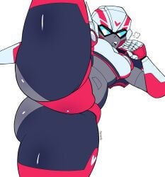 1girls arcee ass freakyyto high_resolution highres medium_breasts panties red_panties robot robot_girl robot_humanoid solo solo_female thick_thighs thighhighs thighs transformers white_background