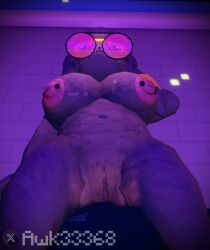 1girls 3d 3d_(artwork) alley anthro awk33368_(artist) beanie beanie_hat below_view big_breasts big_nipples black_fur casual casual_exposure casual_nudity chubby chubby_female circle_glasses dumpster fireflies furry furry_female furry_only glasses looking_at_viewer looking_down looking_down_at_viewer nipple_piercing outside pierced_nipples piercing pokemon pussy pussy_focus rec_room recroom revealing shortstack shortstack_female sitting umbreon umbri_(awk33368) vignette
