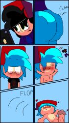 2boys 9:16 aaron_the_black_hair_boy ass blush booty boyfriend_(friday_night_funkin) clapping clapping_ass clapping_butt clapping_buttocks clapping_cheeks clothed clothed_male cock cock_tip comic dick friday_night_funkin gay meme nude nude_male penis reupload roblox sonic_the_dark_bf sonic_the_jukebox sonicthedarkbf tip