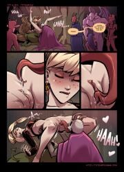 comic demon licking sorceress totempole