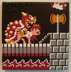 1girls 69_(number) 8-bit artist_request bowser color female hair human interspecies koopa male mario mario_(series) multiple_males nes nintendo pixel_art princess_peach smooth_skin straight super_mario_bros. super_mario_bros._(nes)