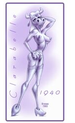 2003 anthro anthro_only bivouac clarabelle_cow disney nipples tagme